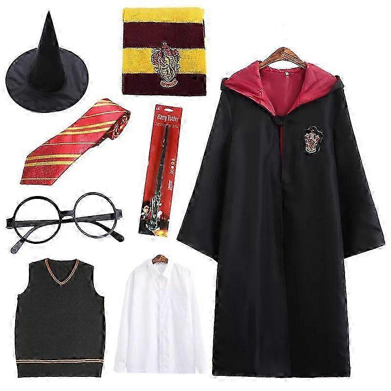 Ensemble de costumes pour adultes Harry Potter de 8 pièces C