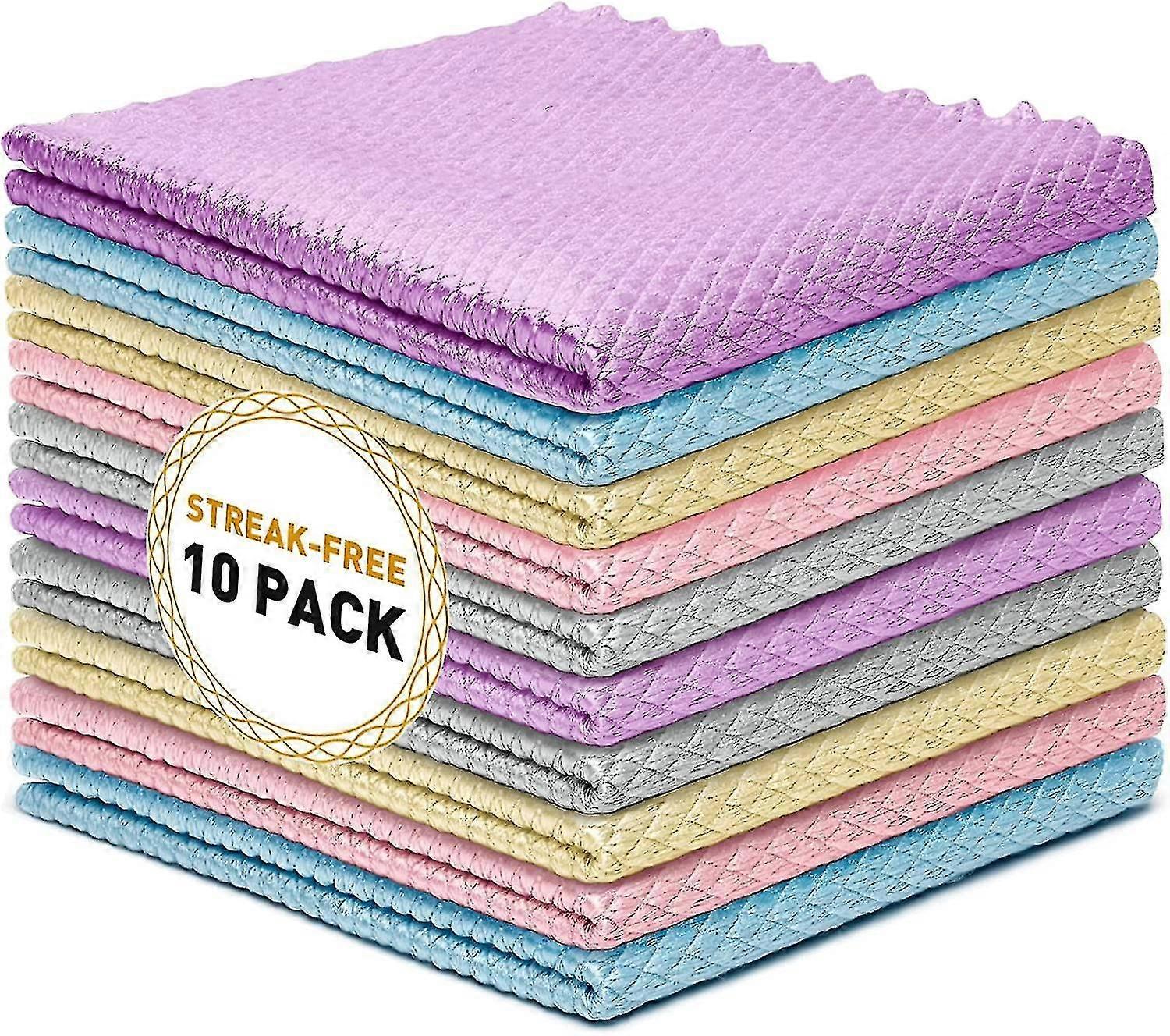 Chiffons de nettoyage miracle sans traces, essuie-tout réutilisables, chiffon facile à nettoyer, chiffon de nettoyage à l’échelle nanométrique, chiffon de nettoyage miroir de fenêtre, 11.8 « 11.8 », Pa