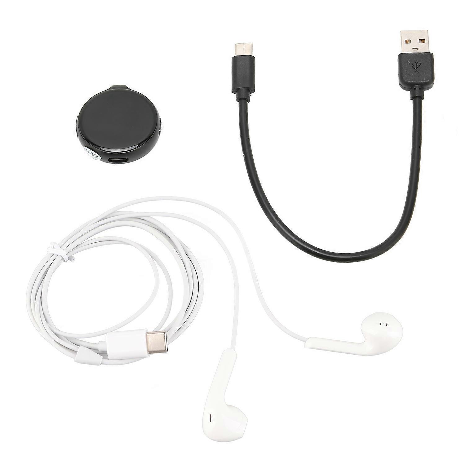 Round Voice Recorder 35 Hours Battery Time OTG Function Voice Activated Recorder for Lecture Intervi