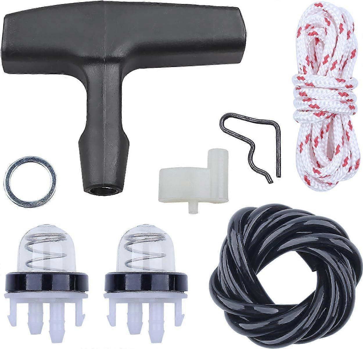 Starter Handle with Rope for STIHL TS410 and TS420, Handle + Rope + Primer Pump + Starter Pawl + Fuel Line Replacement for Recoil Starter