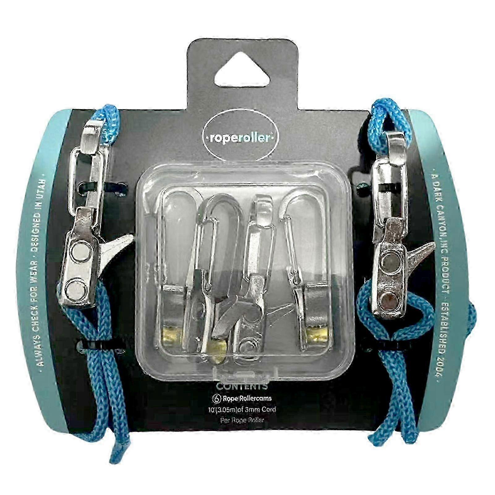 Cord Rope Tightening/Cinching Tool Rope Roller with Roller-cam Technology for Hiking