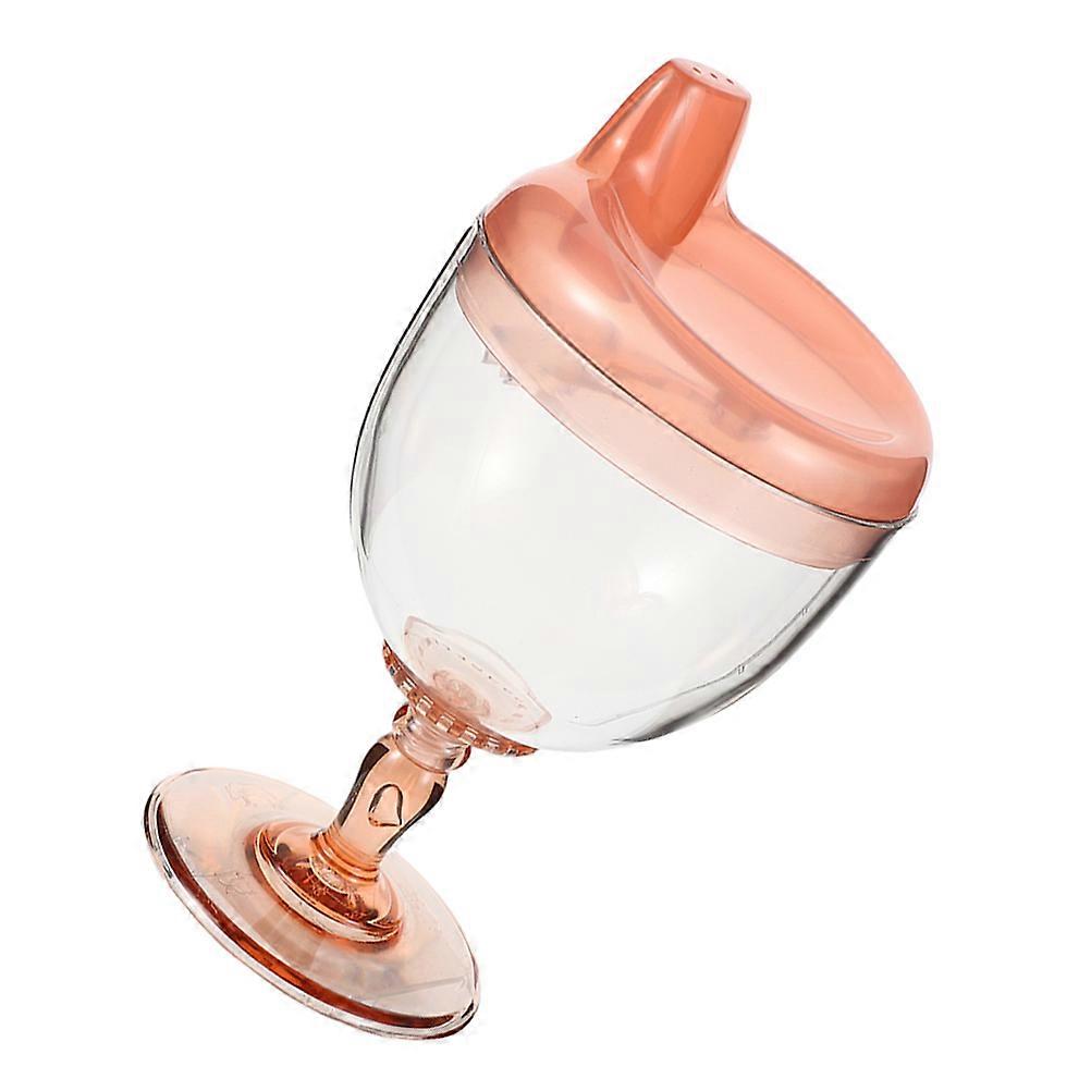 Plastic Goblet Cup for Sippy Cup with Lid