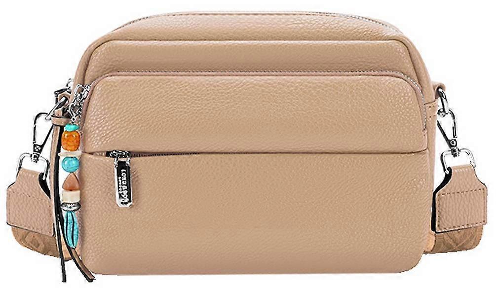 Long and Son Camera Crossbody Bag - Khaki Beige