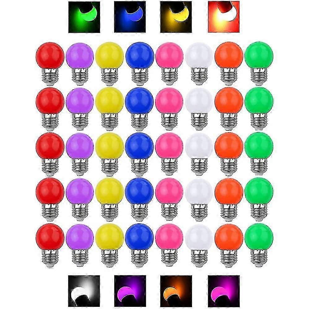 Colored Light Bulbs 3w E27 Decorative Light Ac220v-240v