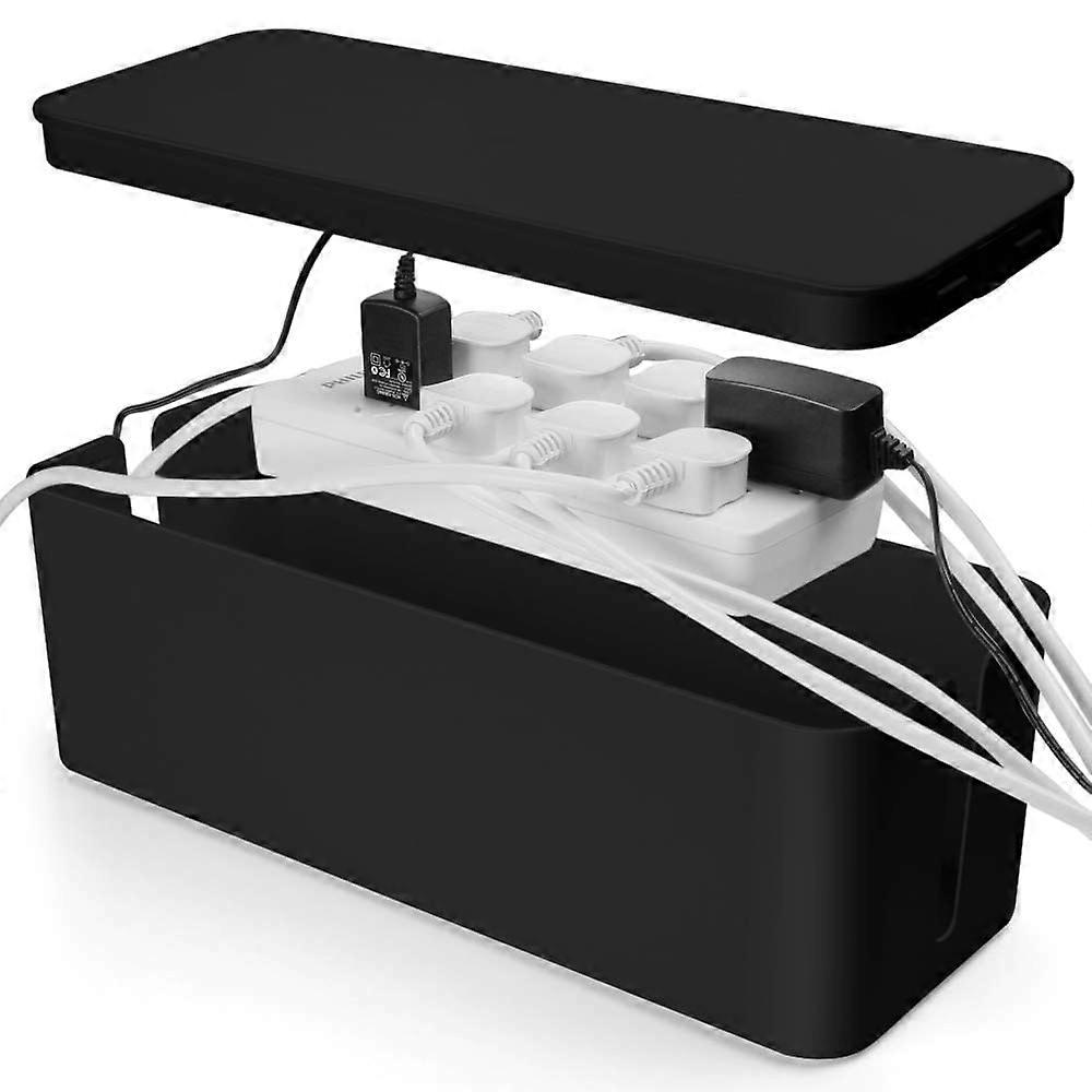 3 Pcs Cable Management Boxes Organizer, for Desk TV Computer USB Hub