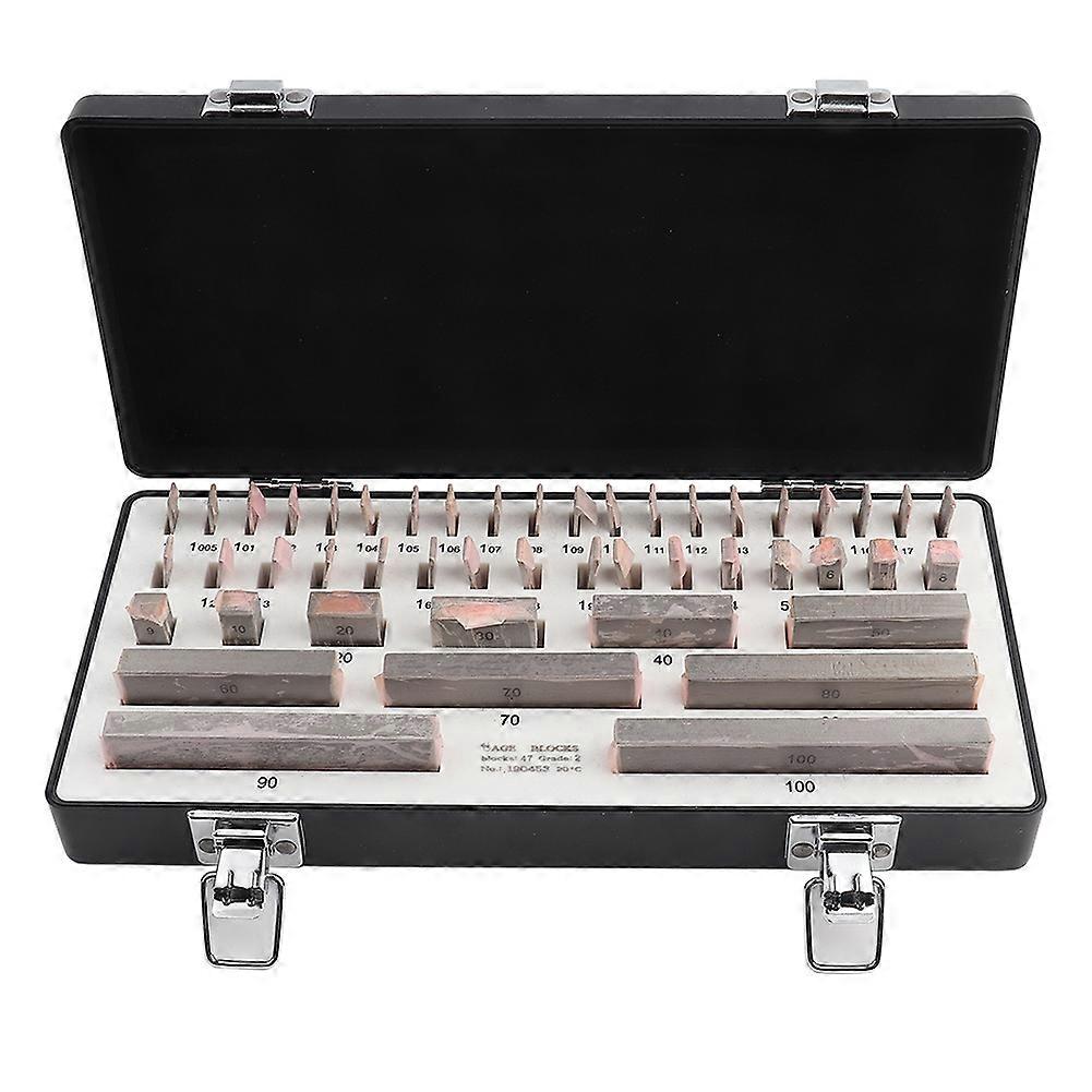 47Pcs High Accuracy Steel Gauge Measuring Block Set For Calibrating