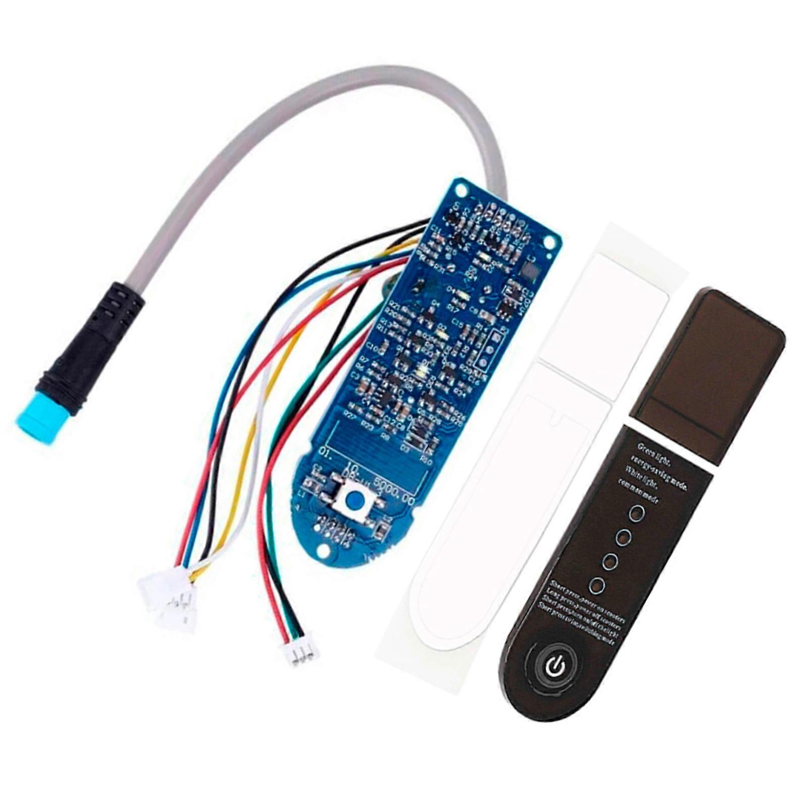 Dashbordmodul for elektriske sparkesykler, erstatningsdashbord og skjermdeksel for økt sikkerhet, flerfarget