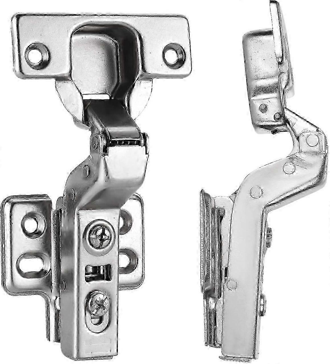 2 pcs Cabinet Hinges Standard European Inset Soft Closing Design for Frameless Cabinets w