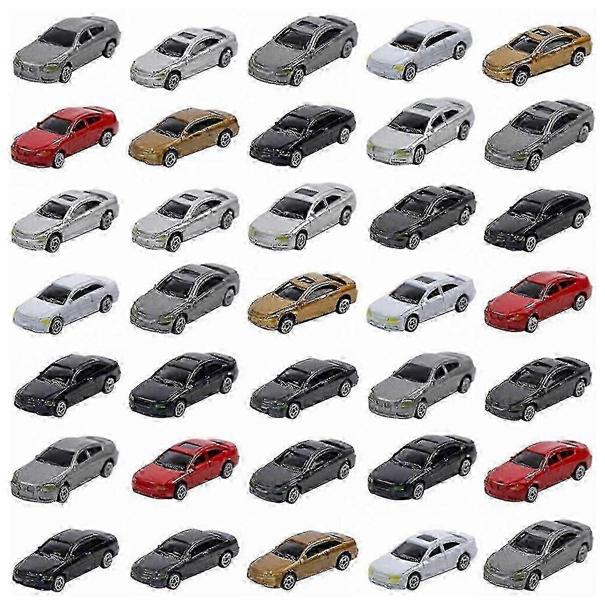 50pcs 1:87 Ho Scale Model Car Painted Car Models Ho/tt Scale Railway Modeling Making Mat