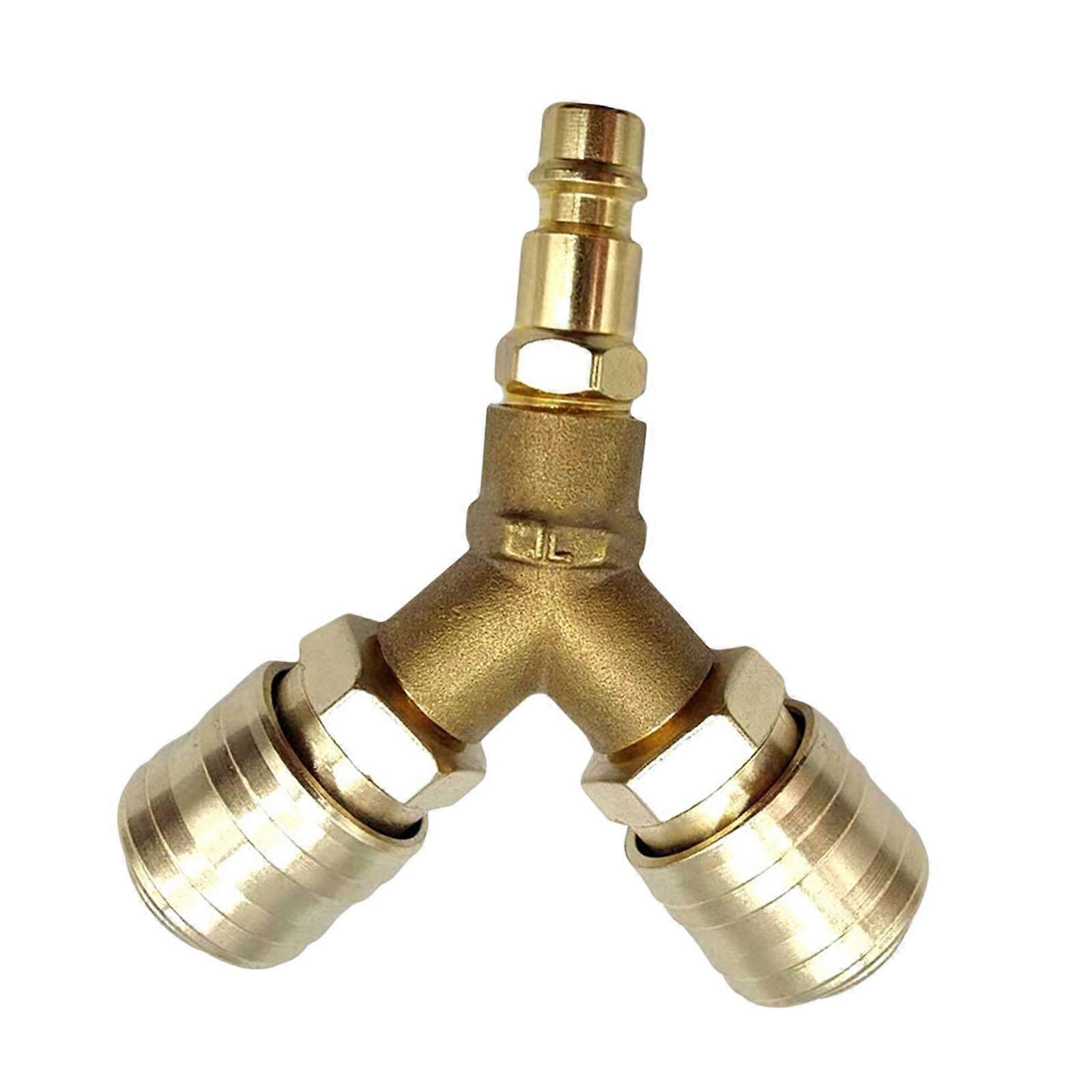 Compressed Air Distributor with Two Couplings Pneumatic Fitting Easy to Install