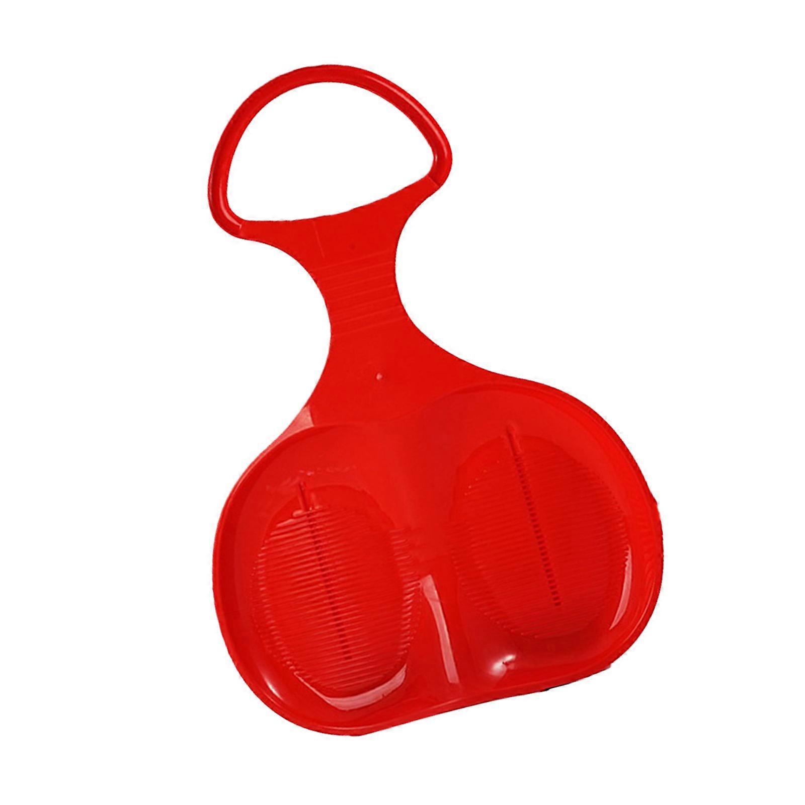 Texture Slide Board Snow Sled for Family Outings Snow Grass Sand Adventures Quick Enjoyment All Terrains Sliding Use  Red