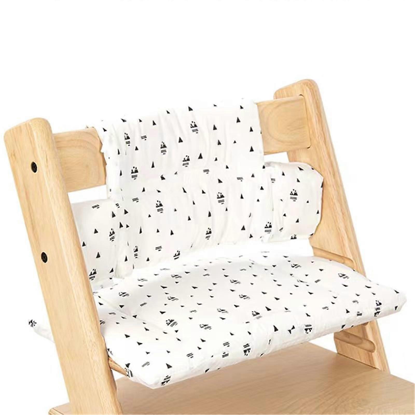Chair Cushion Triangle Pattern, Printed Universal Replacement, Washable Soft Baby Seat Pad