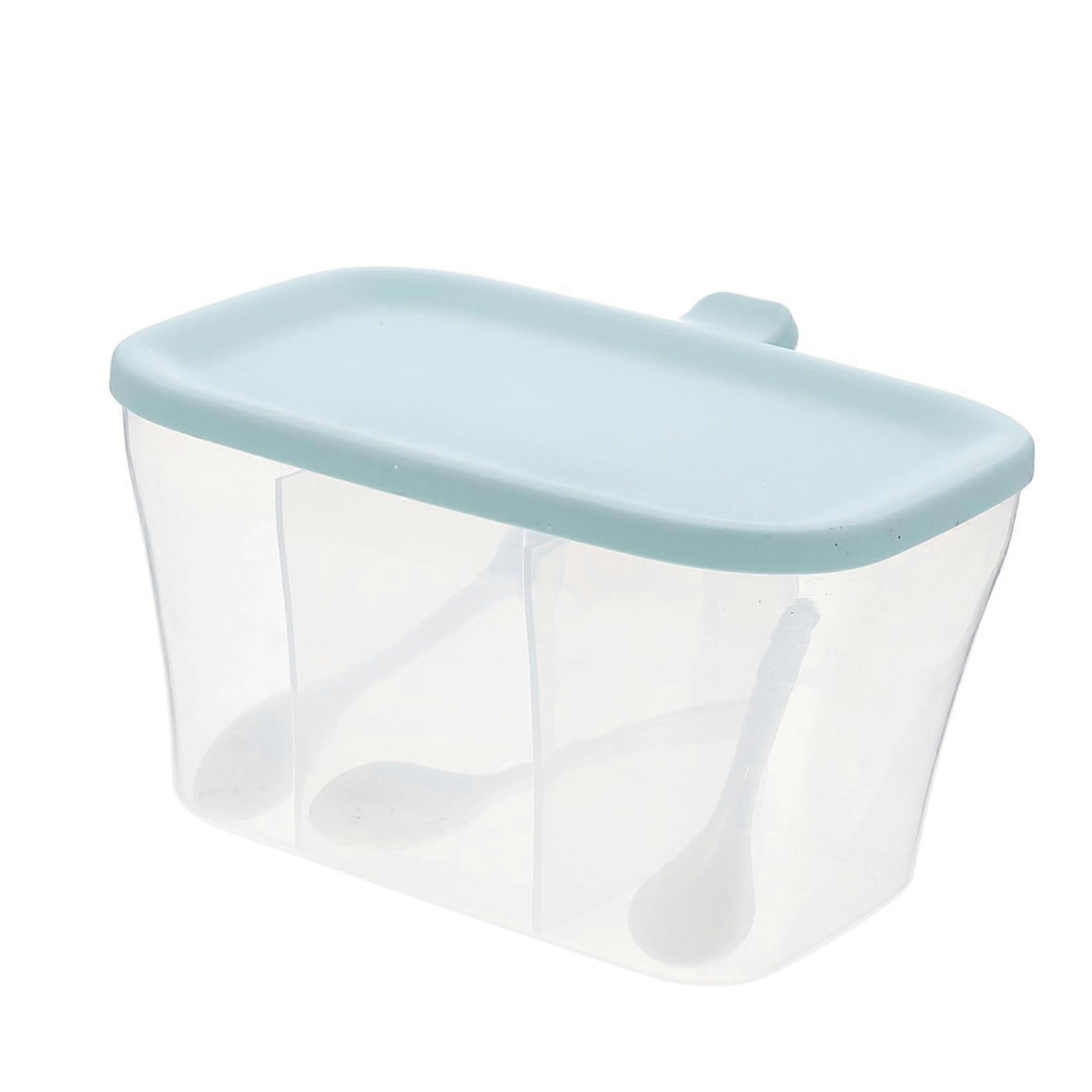Nordic Style Spice Storage Containers with MoistureProof Airtight Lids for Kitchen Cabinet Blue