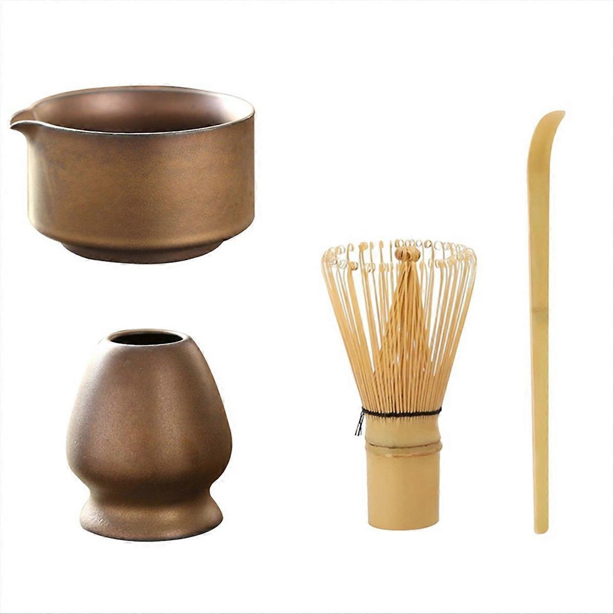 Tea Set Includes Matcha Bowl with Spout Ceramic Matcha Tool Kit