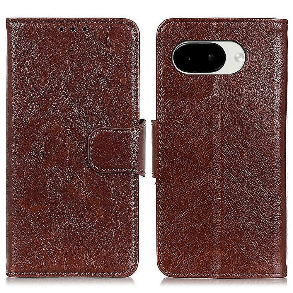 Compatible For Google Pixel 10a Case Nappa Texture Split Leather Wallet Phone Cover