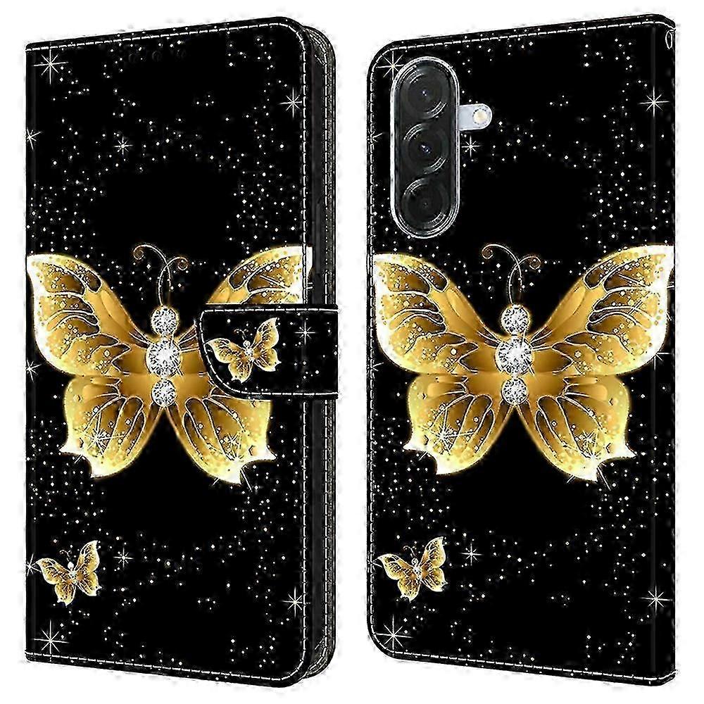 Enhanced Leather Case for Samsung Galaxy A26 5G with Pattern Printing, Wallet-Style Flip Cover & Stand Feature