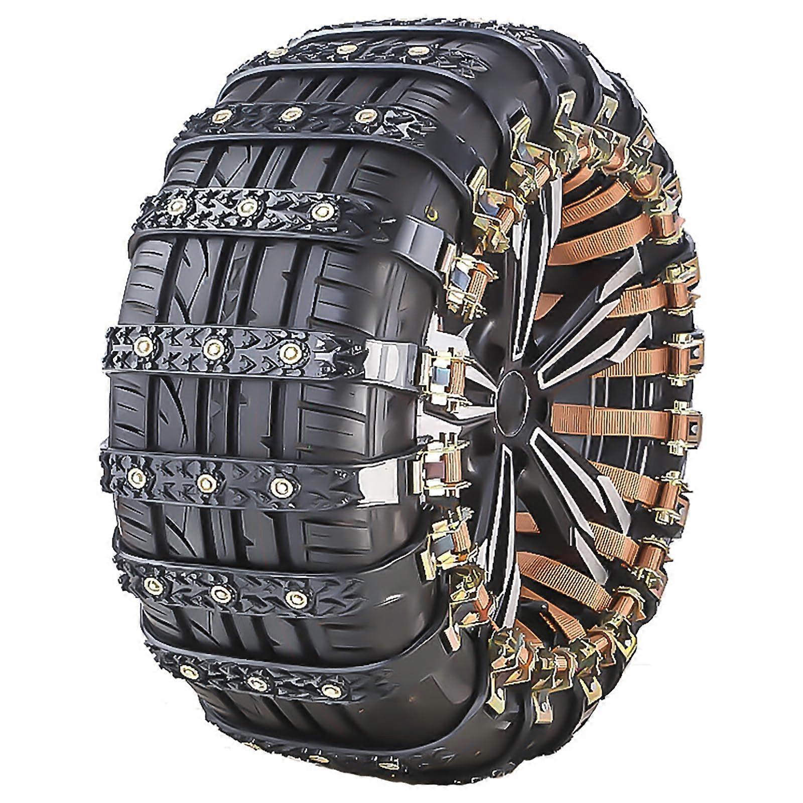 Snow Tire Chains for Lexus RC 20162018 Adjustable AntiSlip Durable Plastic 8PCS Black