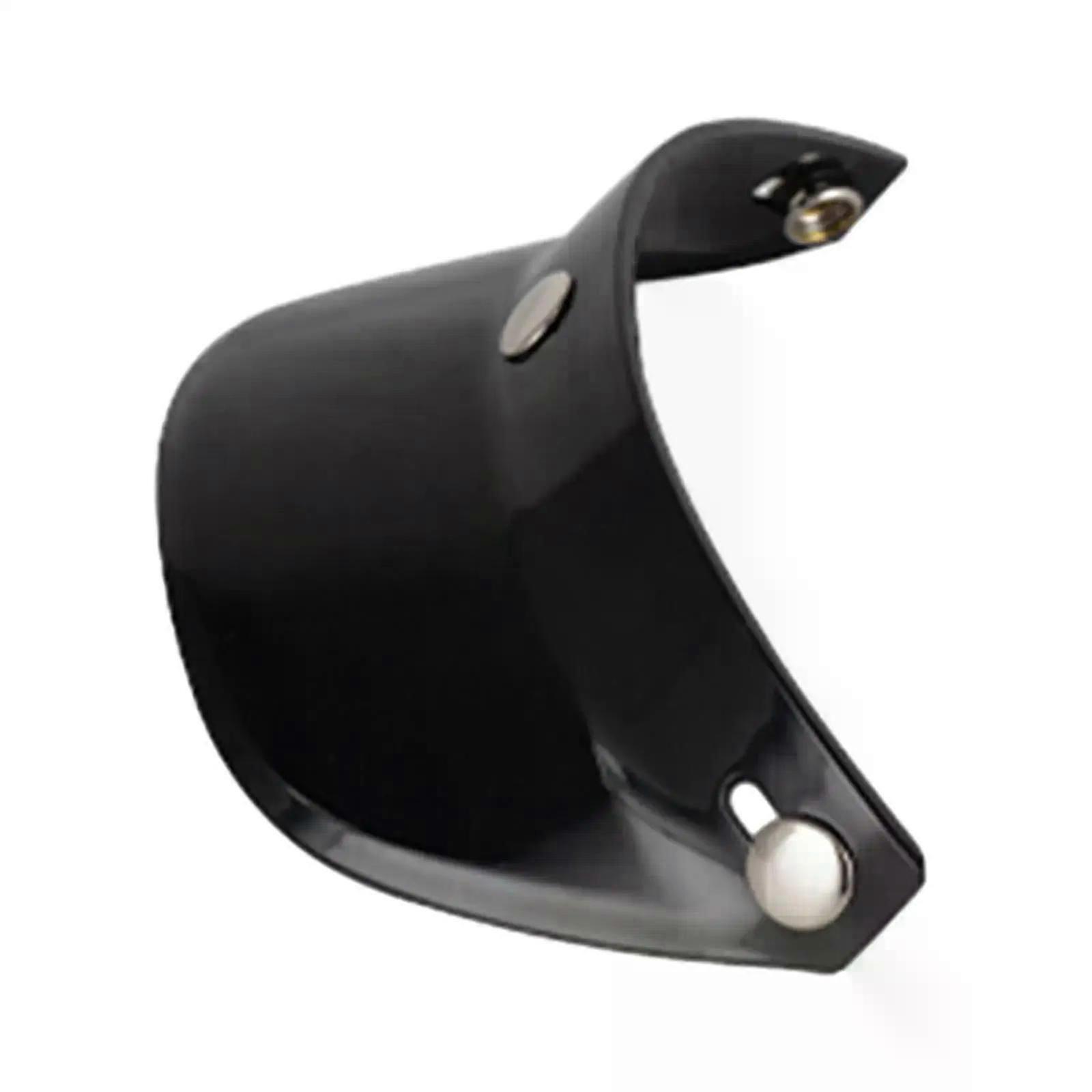 Helmet Visor Peak 3 Snap Universal Visor Sunshield Peak for Helmets with 3 Buttons Half Helmets 3/4 Helmets Direct Replaces