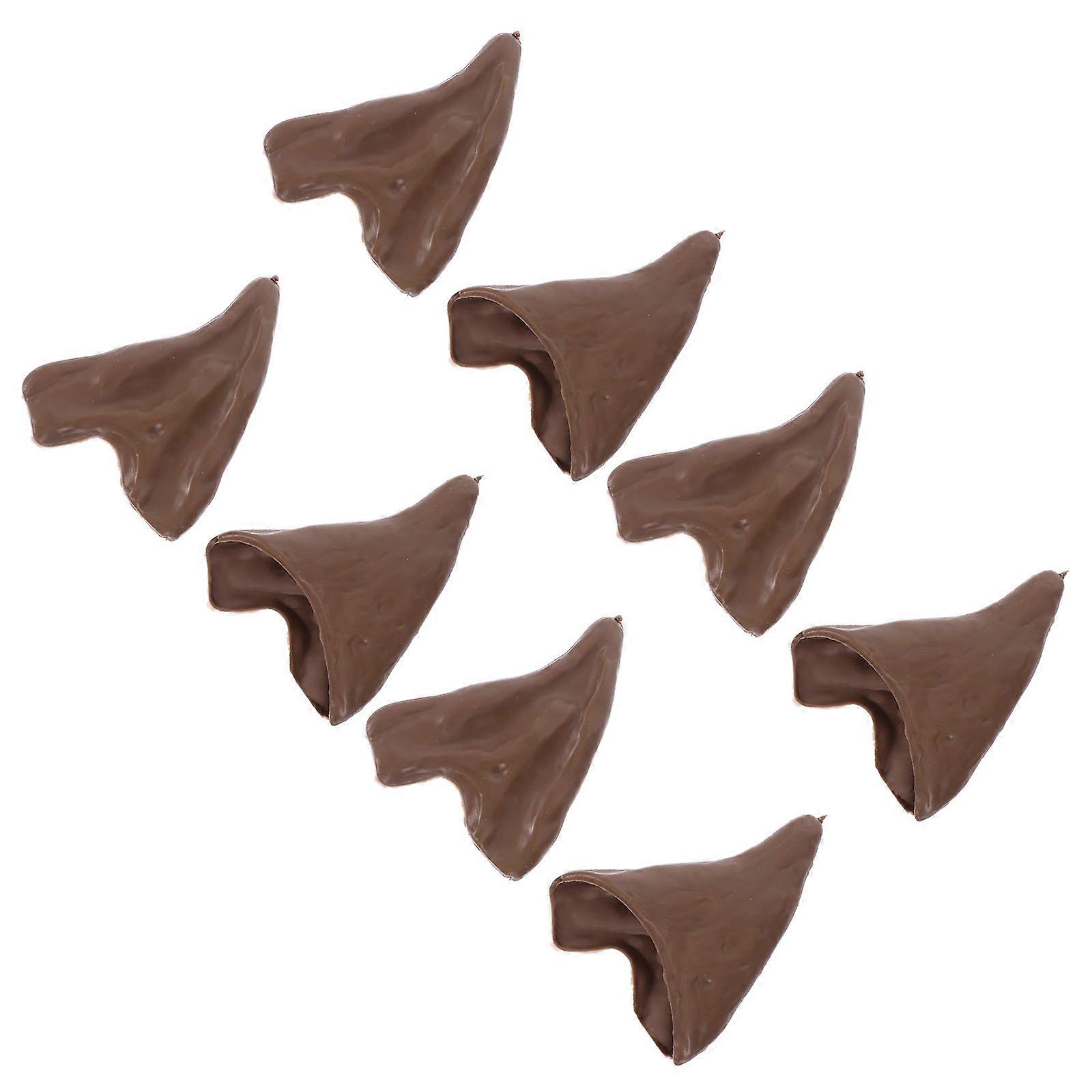 Elf Ears Props for Halloween Party Use with 4Pairs Coffee Latex Ears