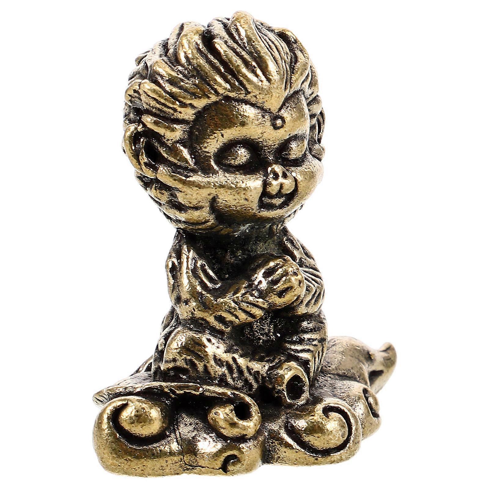 Chinese Statues Monkey King Decoration Ornamental Retro Shape 1Pcs