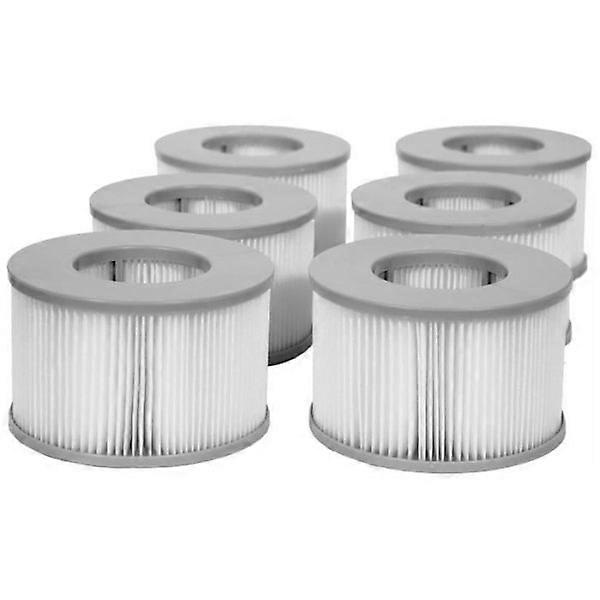 6-pack filter cartridges for MSPA inflatable spa - White