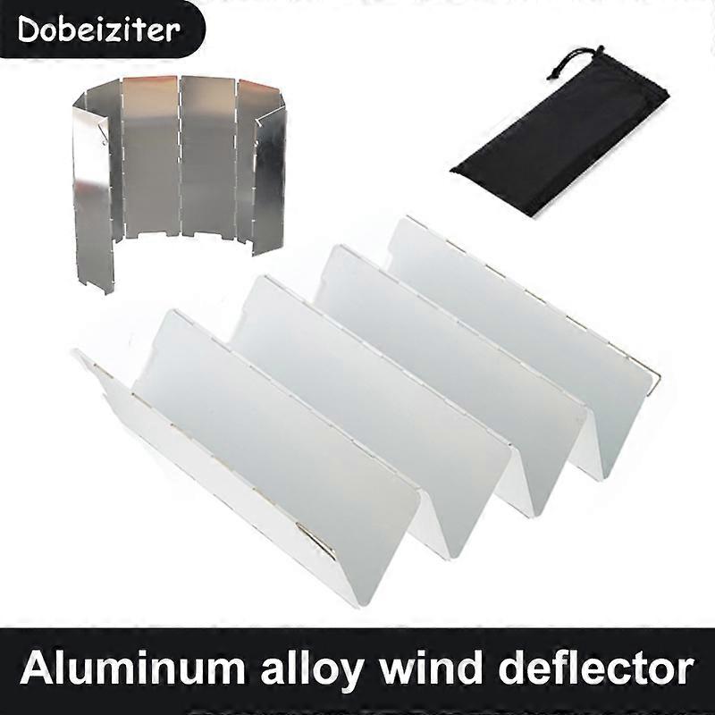 Pare-vent pliant �� 8/9/10 plaques, cuisini��re �� gaz de Camping, br?leur ext��rieur en alliage d'aluminium, Barbecue coupe-vent pour randonn��e
