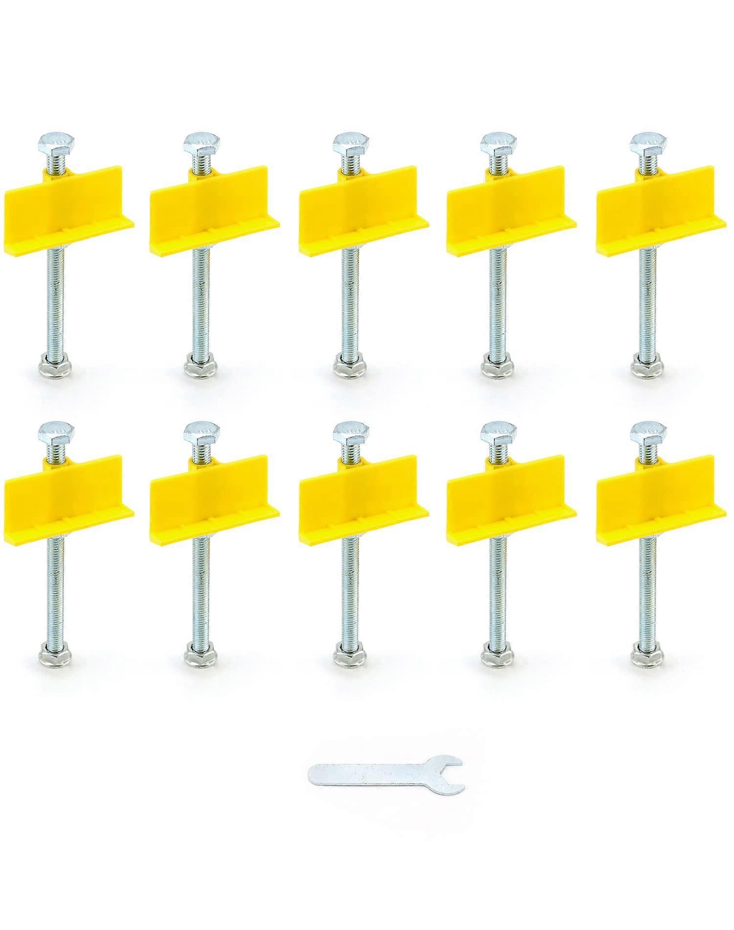 Tile Leveling System 10 Pack Adjustable Height 590mm for Walls Doors Floors Supports 265lbs