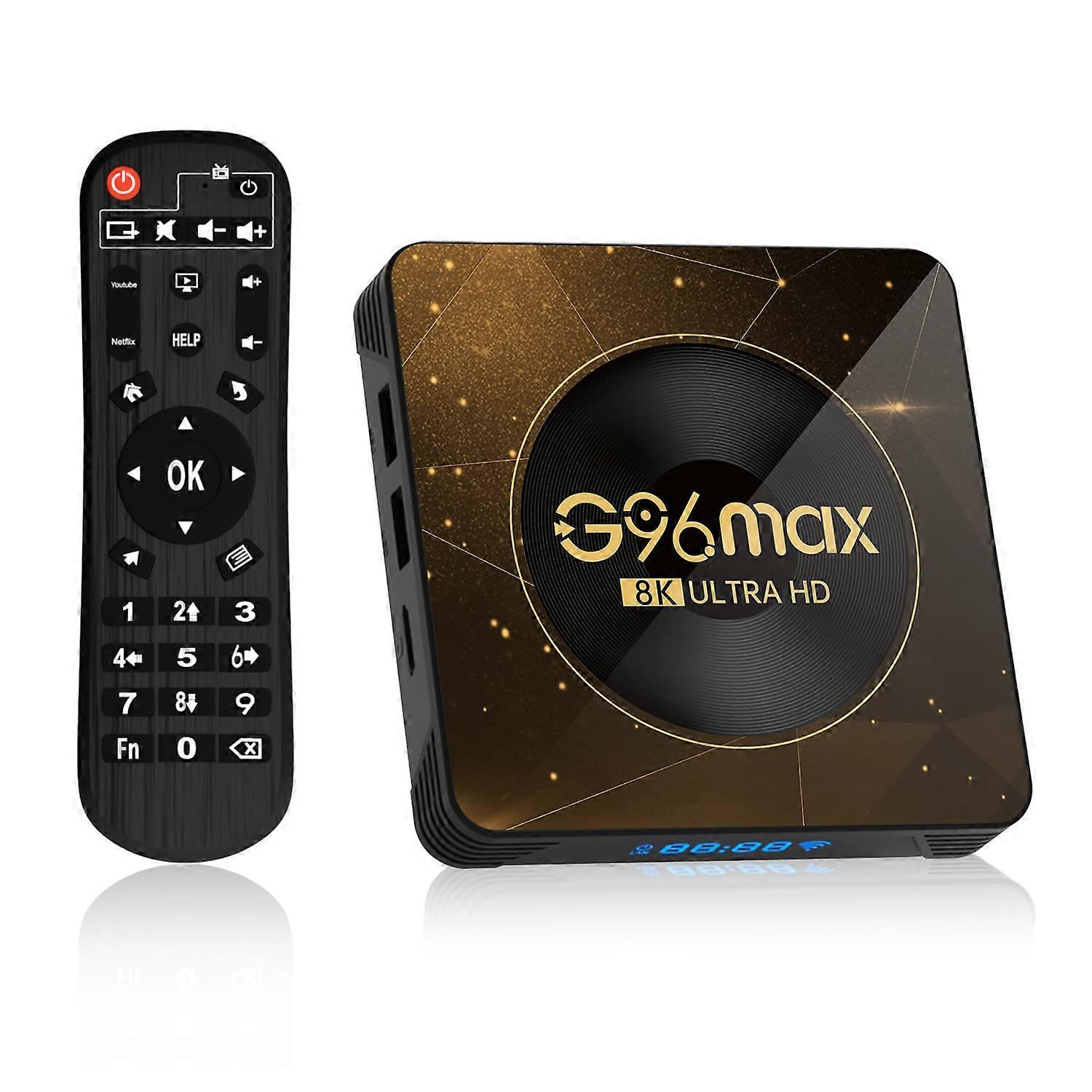 Android 13.0 TV Box G96MAX A13, 4GB RAM 64GB ROM, RK3528 CPU, Dual Band WiFi 2.4G/5G