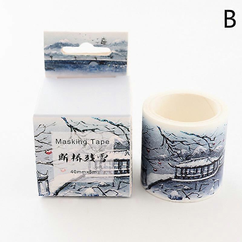 Staacquaring-Ruban adh��sif d��coratif fait �� la main, autocollant en papier, ��tiquette de scrapbooking, bricolage, compte �� main, antiquit��