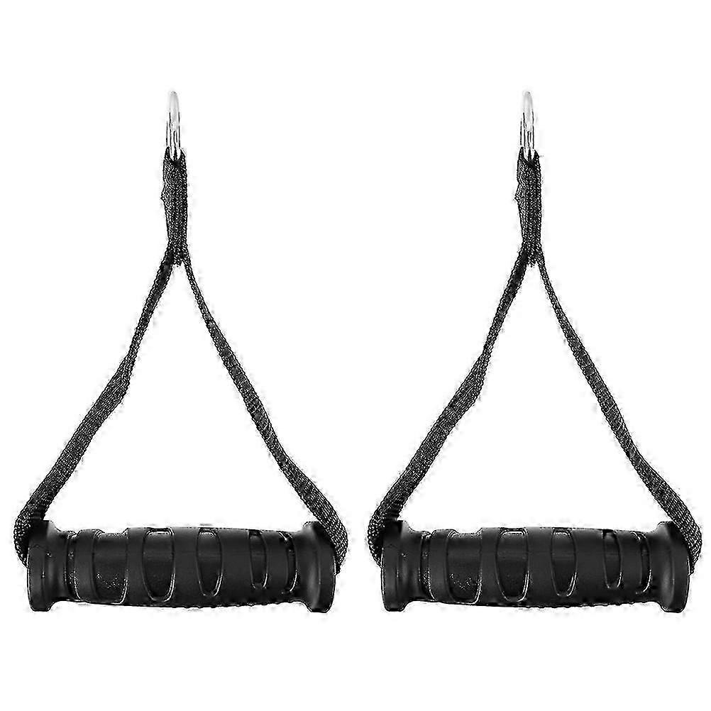 2025 2pcs Exercise Handle Grip Durable Workout Strap Cable Machine Attachment