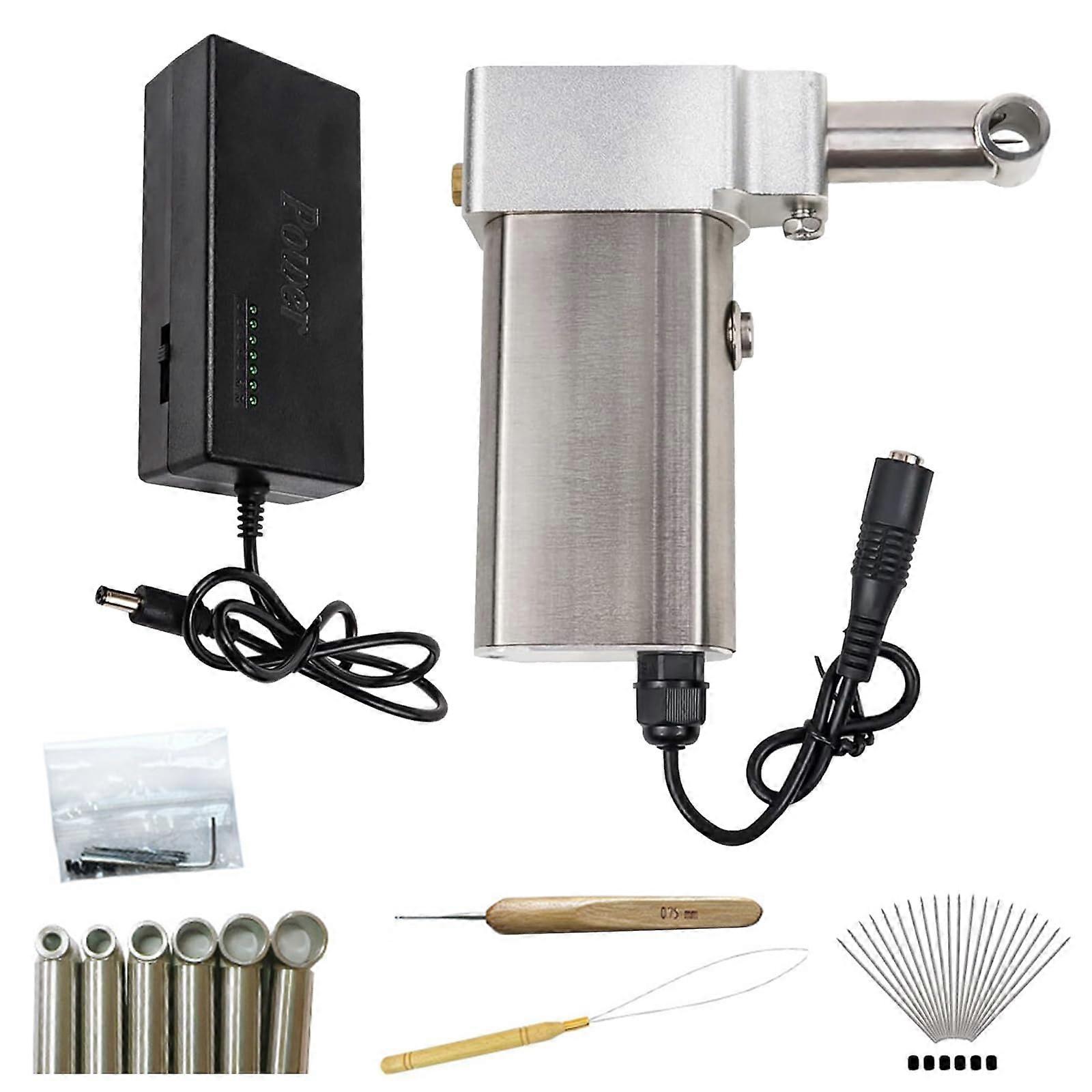 Electric Crochet Machine for Dreadlocks with Fast Triple Action, 616mm Automatic Hair Tool