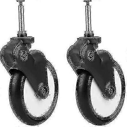 1 Pair Baby Stroller Front Wheels, Replaceable Rubber Front Wheel Set 7.9 * 5.9 * 2.8 Inch