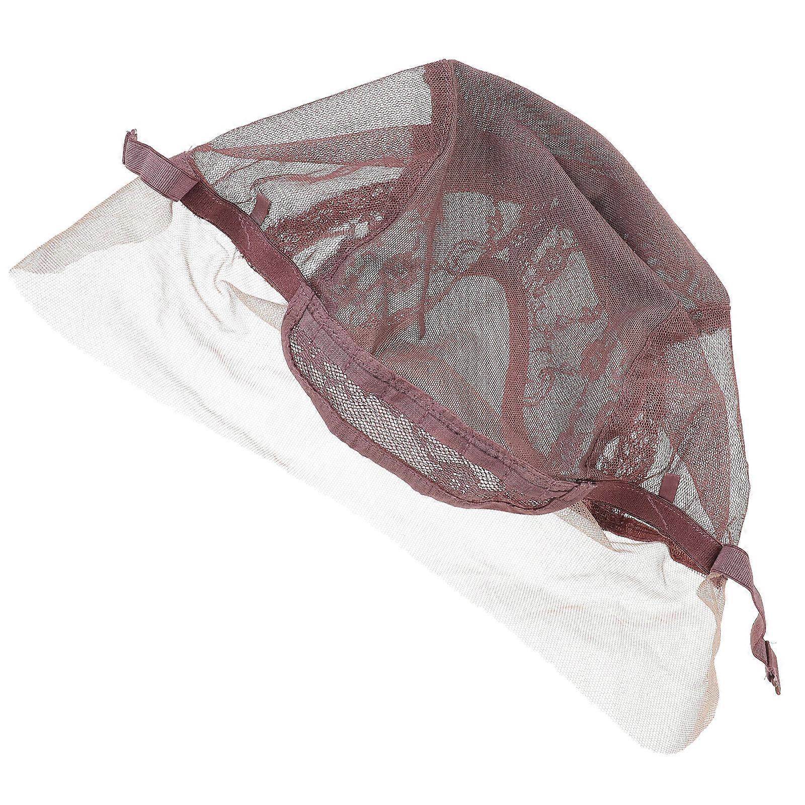 Adjustable Strap Wig Cap for Wig Making Use Brown Lace 1Pcs