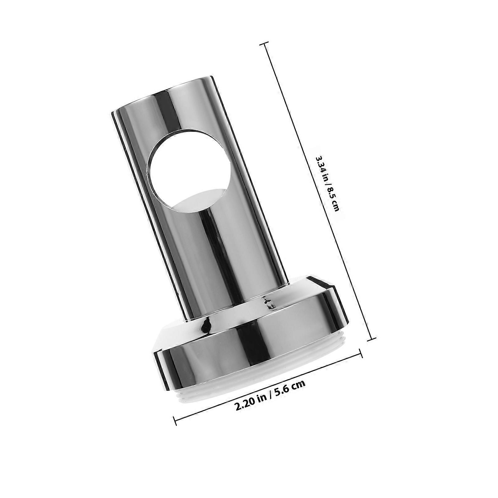 Silver ABS Shower Head Holder Wall Mount for Home with Stable Support Design and Simple Installation 5.9 Inches