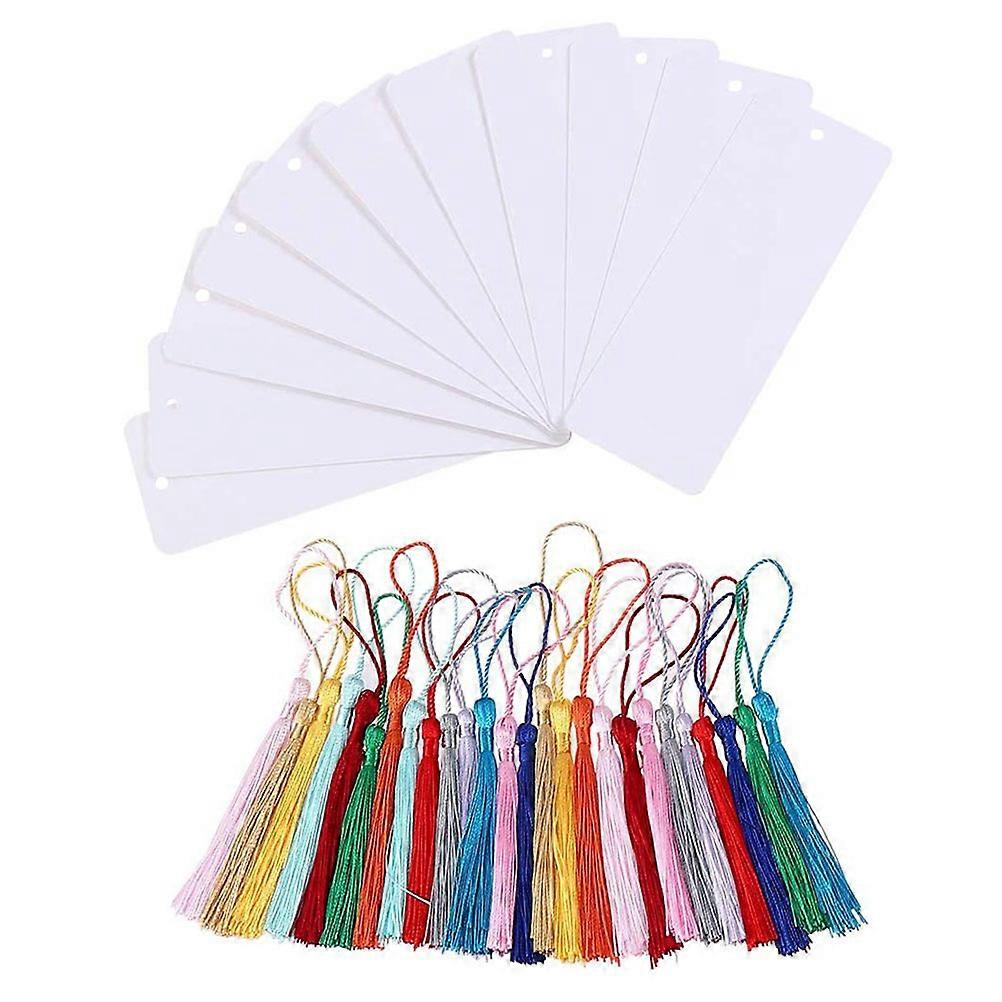 DIY Graffiti Paper Bookmarks Tassel for Decor 96Pcs DIY Craft