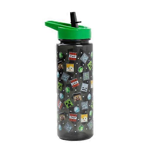 Minecraft Straw Water Bottle