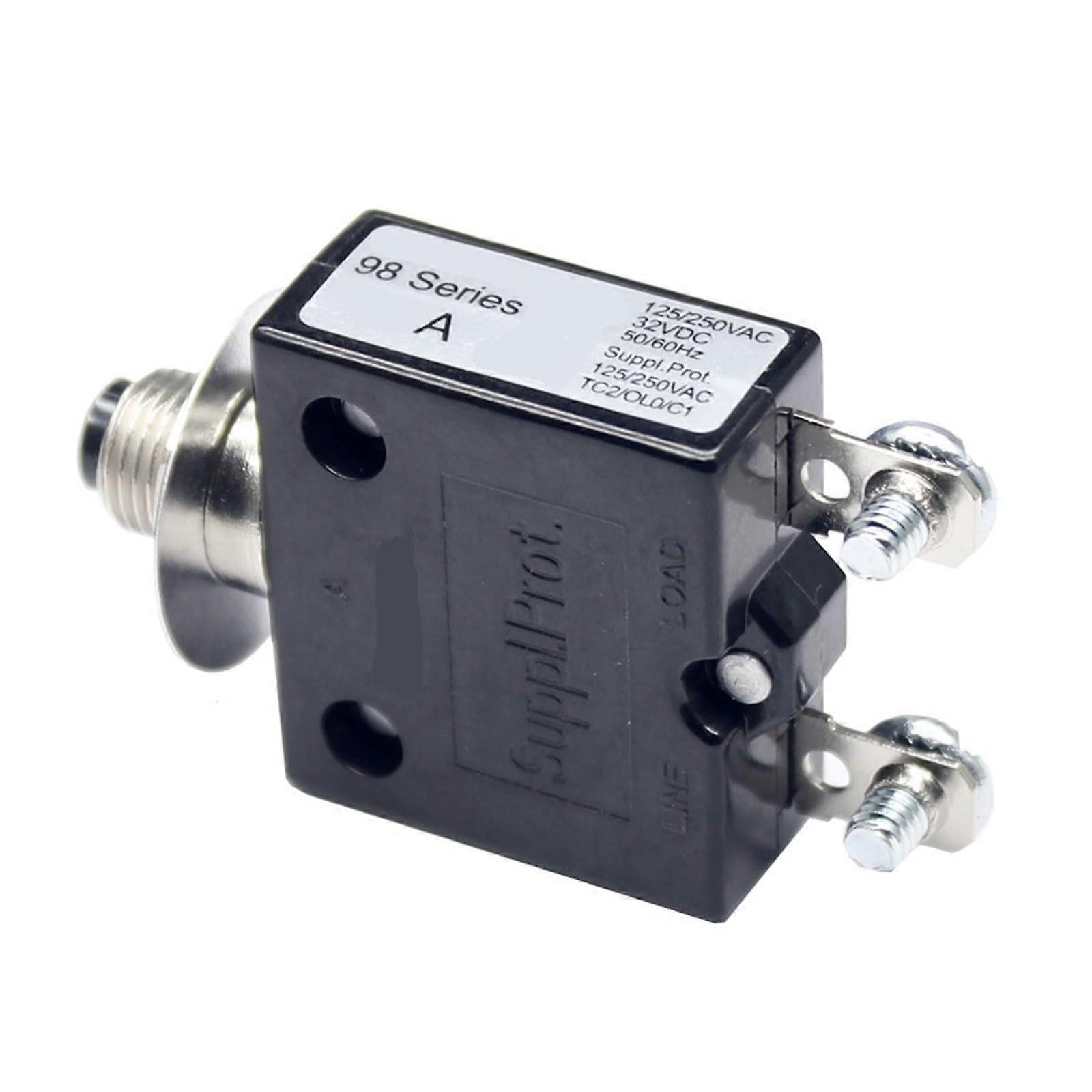 98 Series 1A Circuit Breaker Switch with Overload Protection and Quick Reset for Electronics