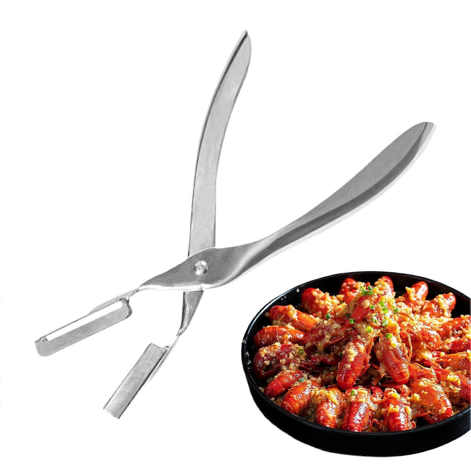 Seafood Peeler Stainless Steel Crab Sheller with Ergonomic Grip for Efficient Shell Separation