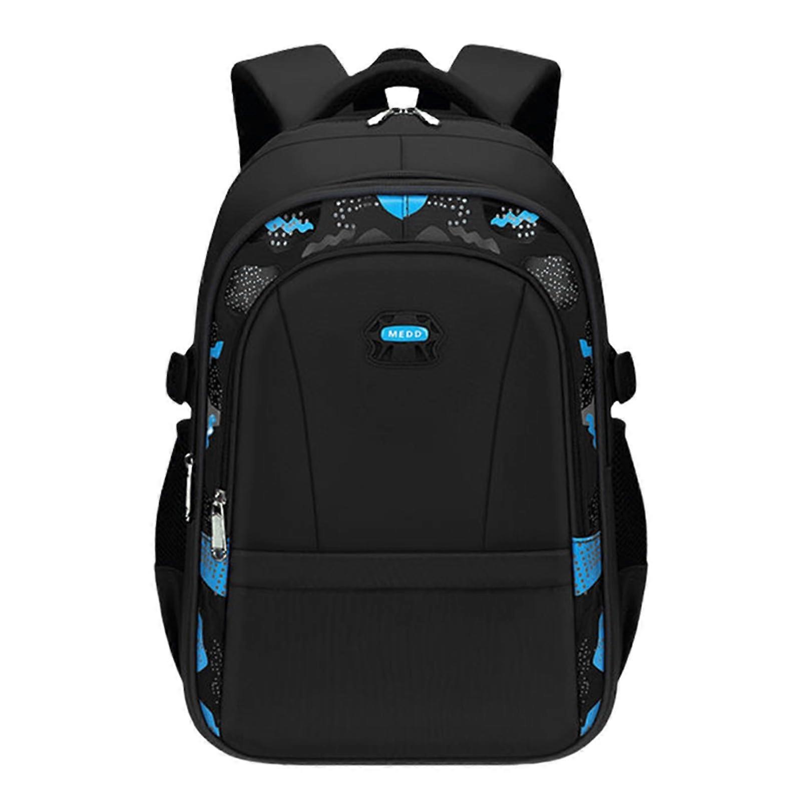 Camouflage School Backpack for Boys with Large Storage and Multiple Pockets, Black One Size