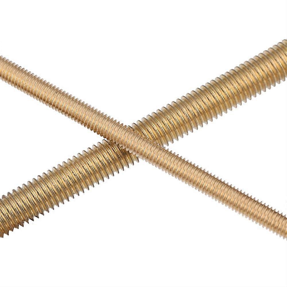 M6 Brass Fully Threaded Rod Stud Bar 30mm Pack of 2 for Secure Connection and Precision Stability