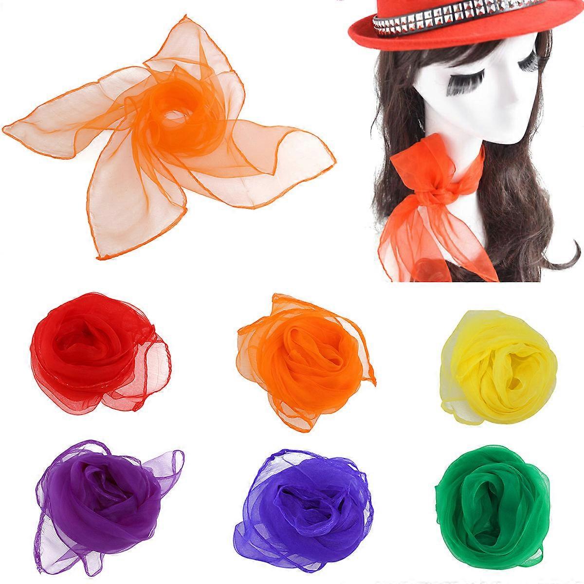 Small Square Dance Scarf for Stage Use Pack of 12Pcs Assorted