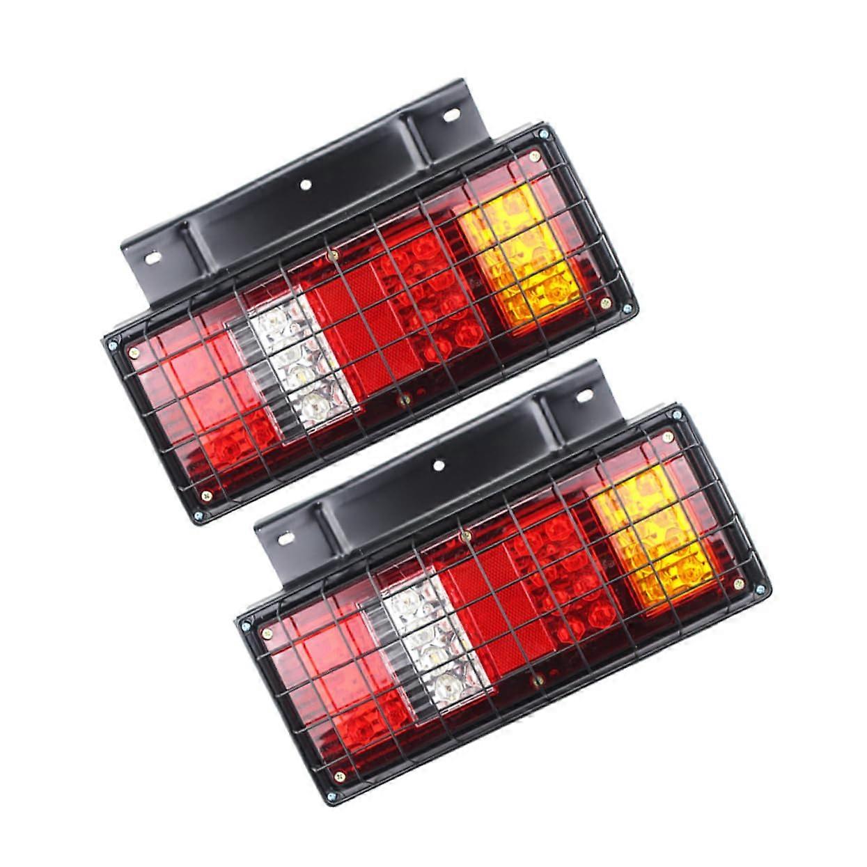 2pcs LED Trailer Tail Lights RV Tail Light Kit with Dual Function Lighting and LongLife Performance