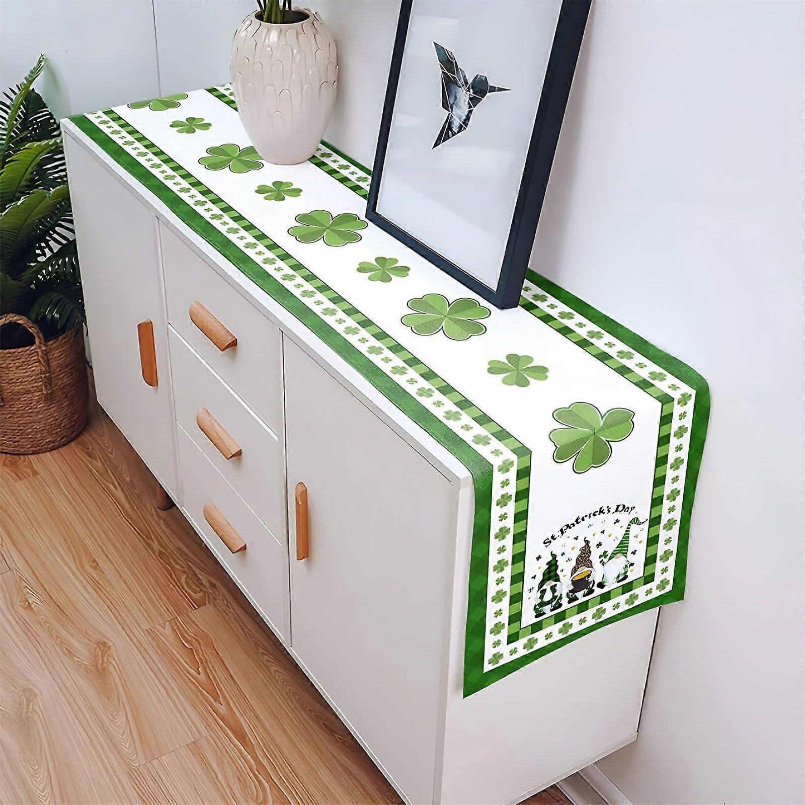 Room Decor  Table Cloth St. Patricks'S Day Table Flag Irish Day Truck Pattern