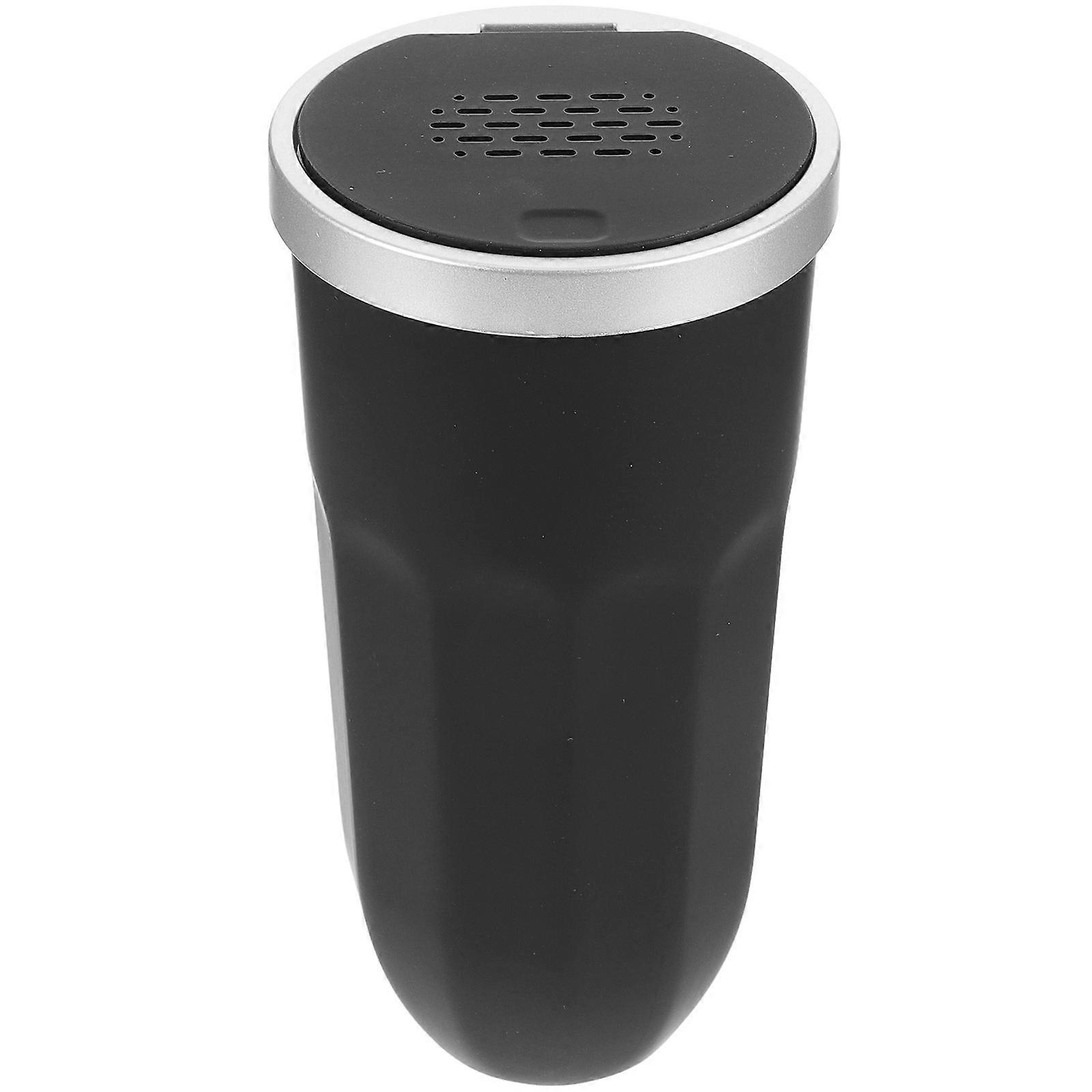 Car Trash Bin Black Plastic Garbage Can with Lid 3Pcs for Car Use