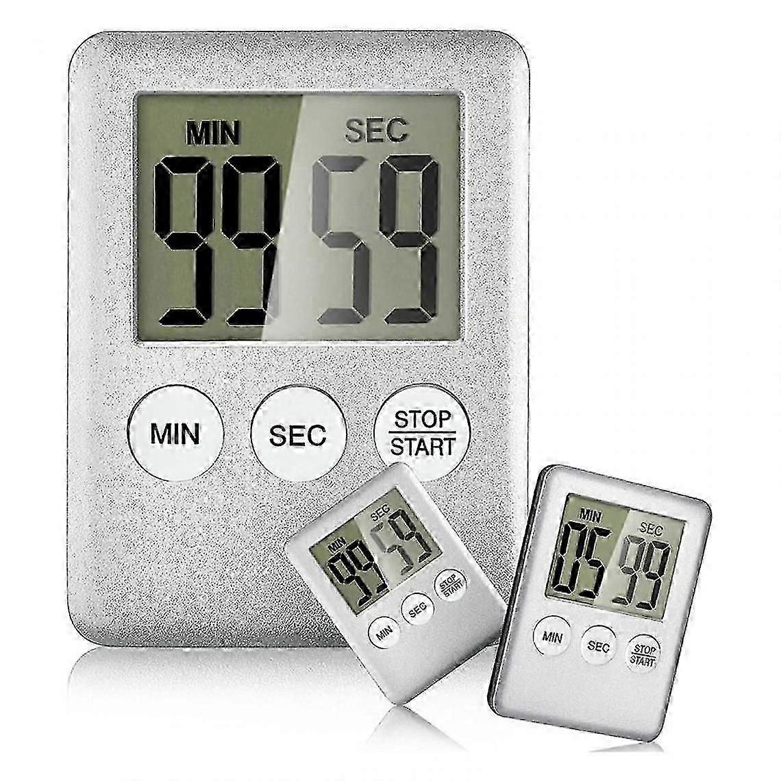 Kitchen Timer, Digital Cooking Timer, Magnetic Electronic Countdown Timer With Alarm, Suitable For Classroom, Homework And Fitness