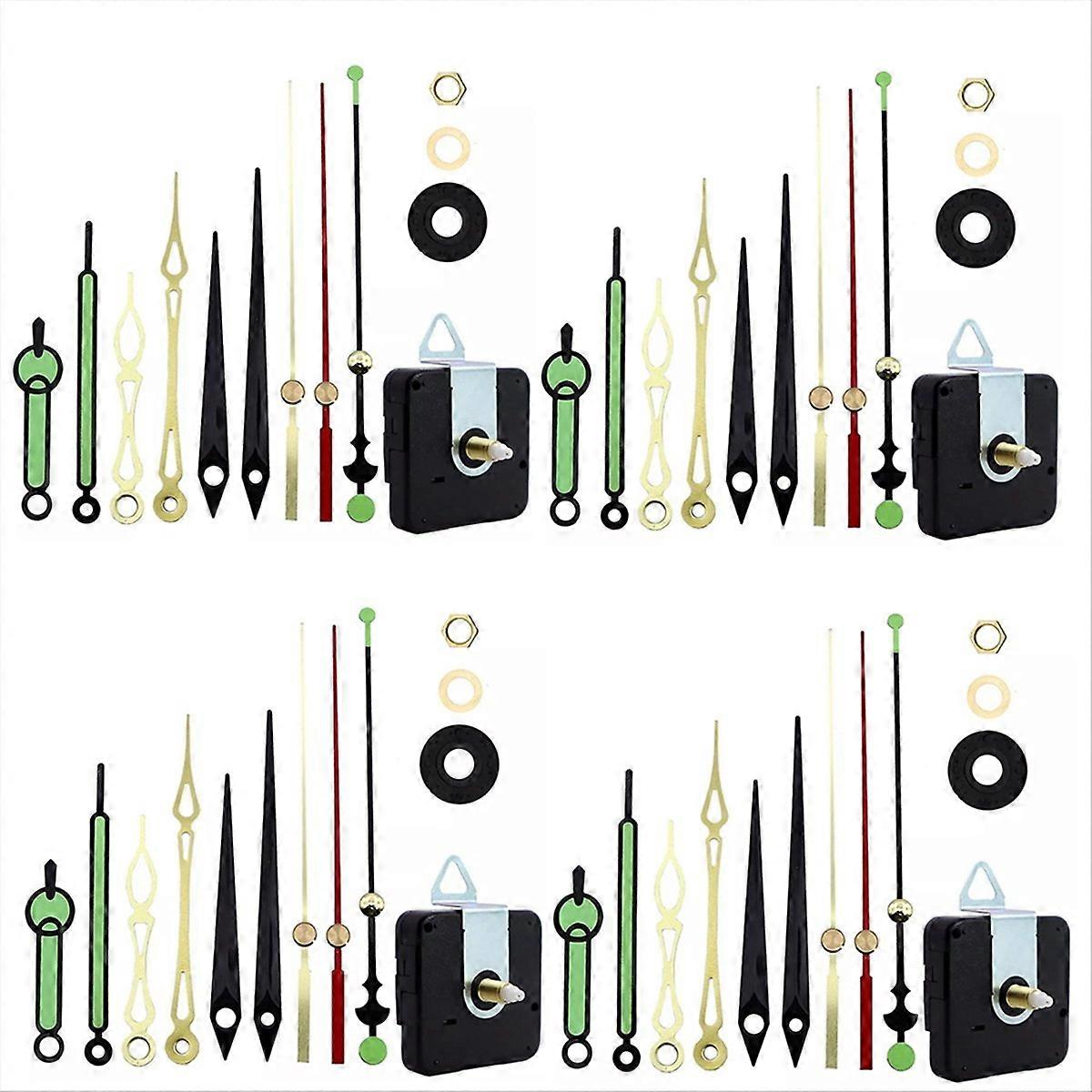 4 PCS DIY Quartz Clock Movement Replacement Repair Tool Parts