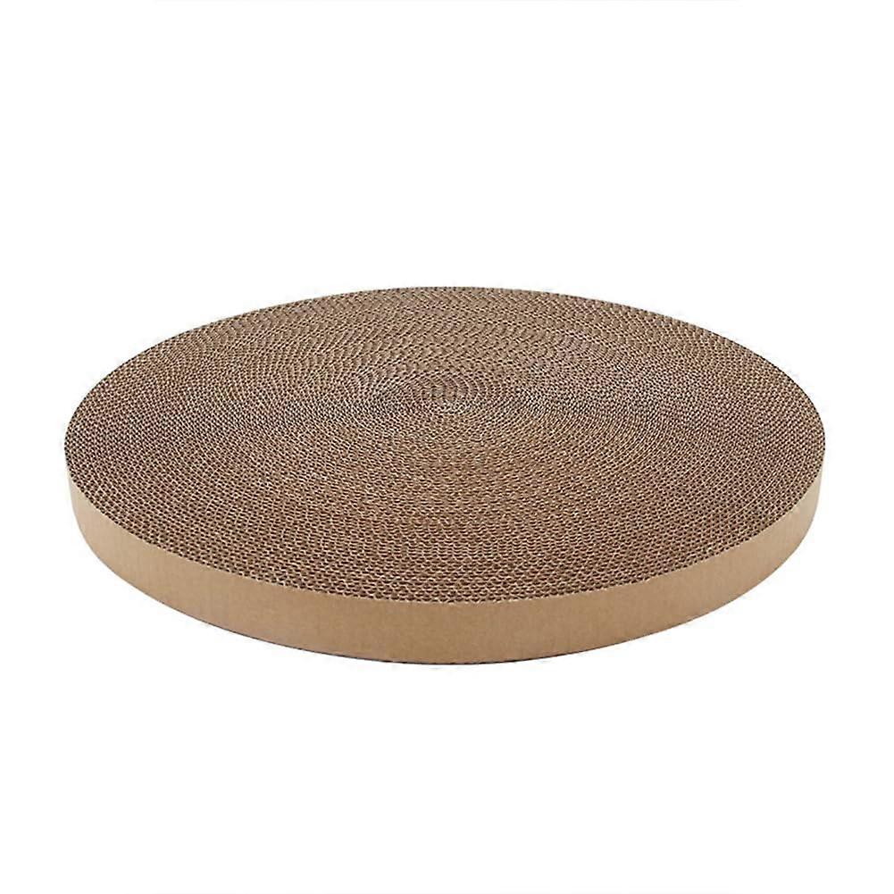 Cat Scratching Board 38cm Round Durable Cardboard Scratcher Replacement for Indoor Cats