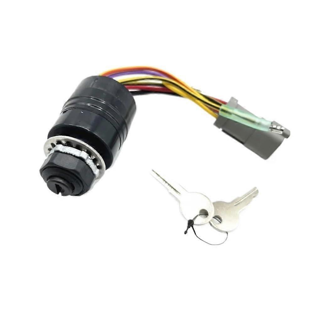 Marine Ignition Switch with Keys for 129572 Boat Motor, Reliable Engine Start, Quick Installation