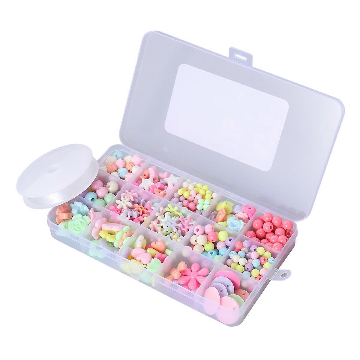 Diy Children Bead Assortment for Practical Ability Improvement with Multi Acrylic Material 330Pcs