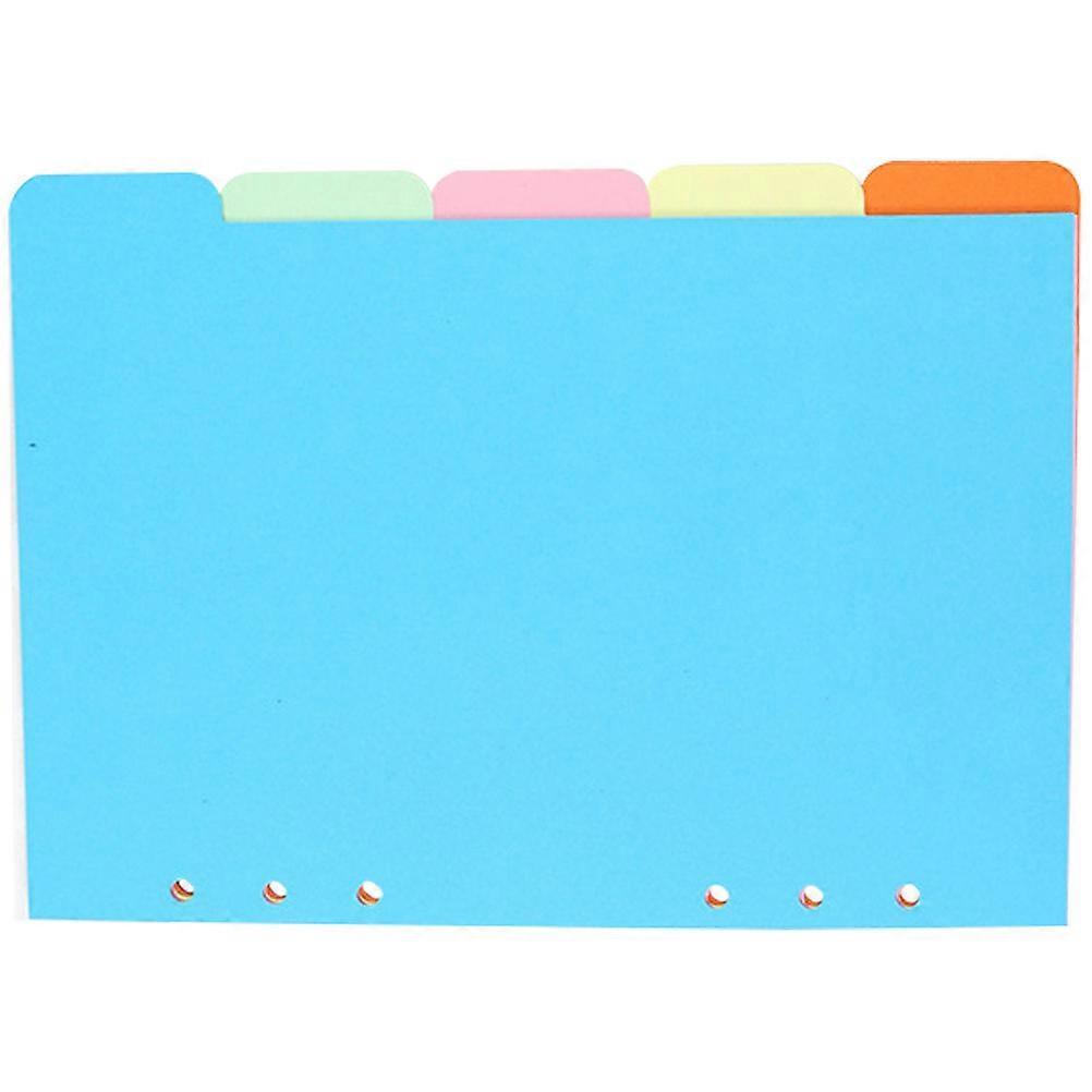 School Binder Divider Refill Paper for Writing 5Pcs Colorful Organizer